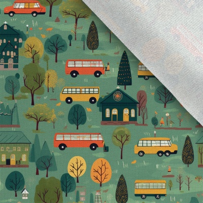 Takoy Teplákovina Takoy 150cm autobus do školy