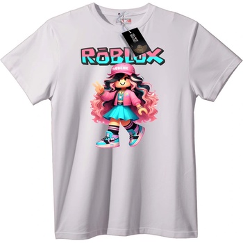 NOONEBRAND Тениска Roblox Момиче - 6XL, White