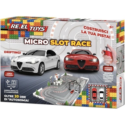 RE.EL Toys Autodráha Micro Slot Race Alfa Romeo 1:87