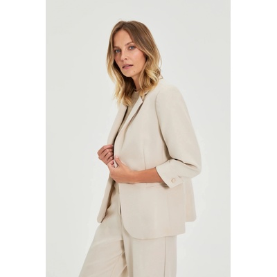 Moodo Бежово сако с 3/4 ръкави Moodo Moodo | Bezhov | ЖЕНИ | XXL