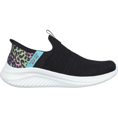 Skechers dievčenské slip-on topánky Ultra Flex 3.0 čierna mix biela