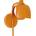 OSRAM - Стенна лампа DECOR COROLLE 1xG9/20W/230V оранжева (P227837)
