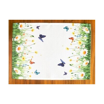 Mybesthome ozdobný ubrousek SPRING BUTTERFLY 32x45 cm