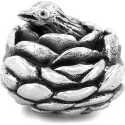 Korálek Ptáček v Pivoňce - Black Raven Beads Ag 925/1000, 5 g
