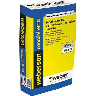 Omítka sanační weber san WTA – 20 kg – Zboží Mobilmania