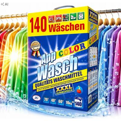 AppWash Color prací prášek na barevné prádlo 10 kg 140 PD