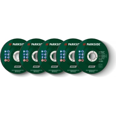 Parkside Sada brusných hrubovacích kotoučů Ø 115 mm PWSZSP 1 100363431006 – Zboží Dáma