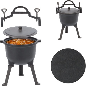 Chomik Ловджийски чугунен казан 5l 62490 (bbq3703)