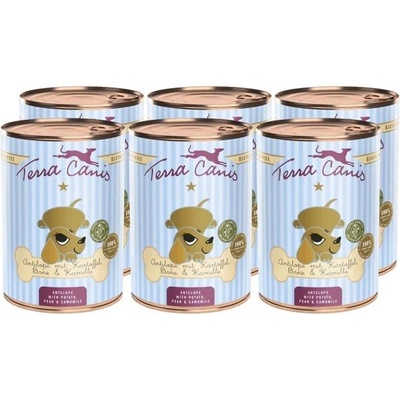 Terra Canis Puppy Антилопа с картоф, круша и лайка 6 x 400 г