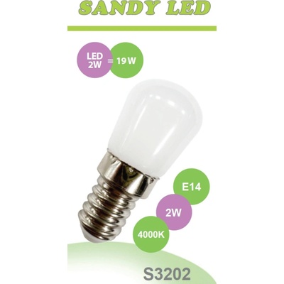 Sandy LED žiarovka LED E14 S3202 2W neutrálna biela
