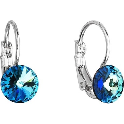 JSB modré Rivoli se Swarovski Elements 44112239 Bermuda Blue