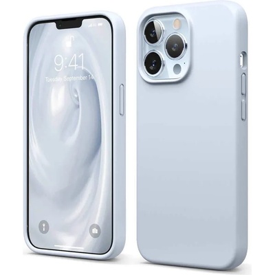 elago Soft Silicone Case - силиконов (TPU) калъф за iPhone 13 Pro (светлосин)
