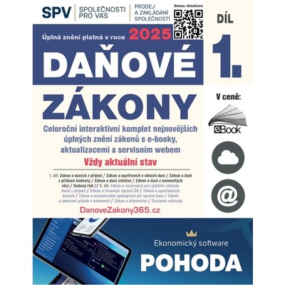 Daňové zákony 2025 XXL ProFi Díl 1., právní stav 1. 1. 2025