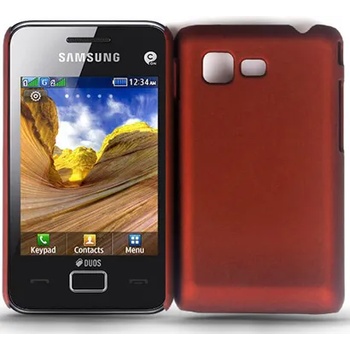 Image 1 of Samsung Star 3 Duos S5222 Твърд Капак Червен + Протектор