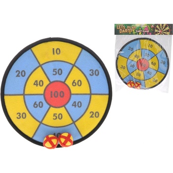 Mikrotrading Terč na suchý zip 29 cm +2 ks míčky v sáčku