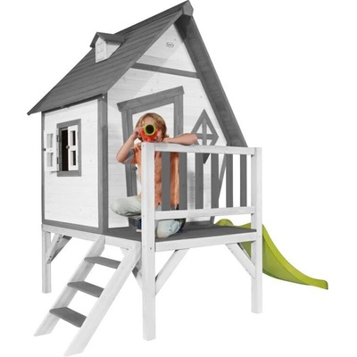 axi Къща за игра XL, AXI сиво/бяло, 261 x 167 x 219 cm