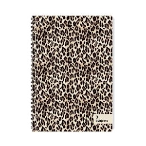 Sentio Тетрадка със спирала B5, 105 листа, 3 теми Leopard
