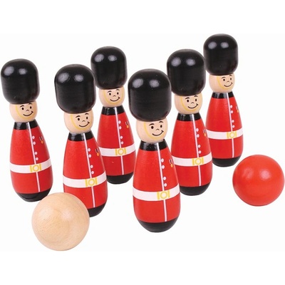 Bigjigs Toys Drevené kolky Anglickí gardisti