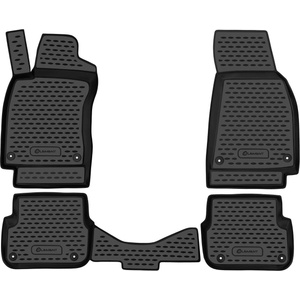 LEMENT Element 3D rubber floor mats suitable for BMW X3 | Mk1 I E83 | 2004-2010 | 100% custom-fit all-weather floor mats made of TPE, high edge, waterproof, non-slip, odorless