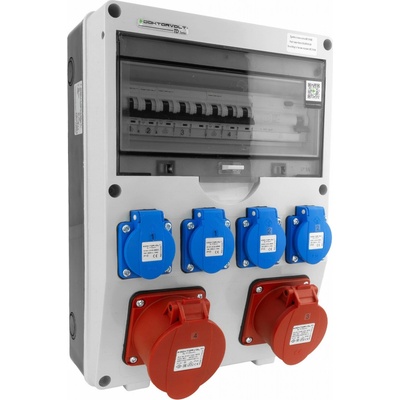 Stavební rozvaděč TGD-S/FI 32A/16A 4x230V zabezpečený VDE Doktorvolt – Sleviste.cz