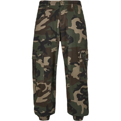 Kalhoty Southpole Camo Cargo wood camo