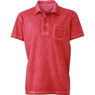 James & Nicholson pánská Gipsy polokošile JN988 červená