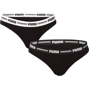PUMA Комплект от два - дамска танга Puma черна Puma | Cheren | ЖЕНИ | XL