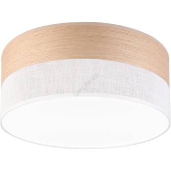 LAMKUR Led Плафониера sirja wood led/20w/230v Ø 35 см бял/дъб (la54513)
