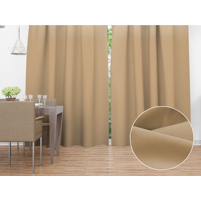 Biante Dekoračný záves Rongo RG-040 Kávový hnedý 140x230 cm