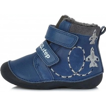D.D.Step zimní chlapecká kožená obuv W015-376A