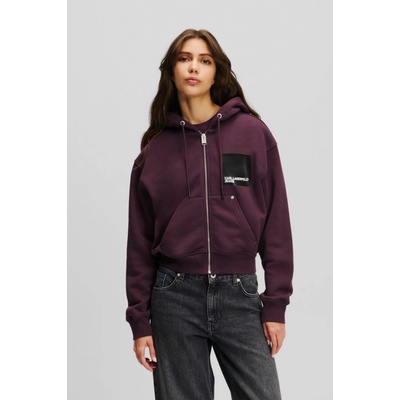 Karl Lagerfeld Jeans KLJ Zip Up Hoodie Plum Perfect