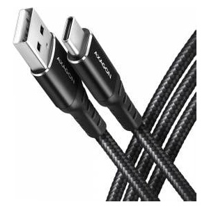 AXAGON USB-A USB Cable - USB-C 1 m Black (BUCM-AM10AB)