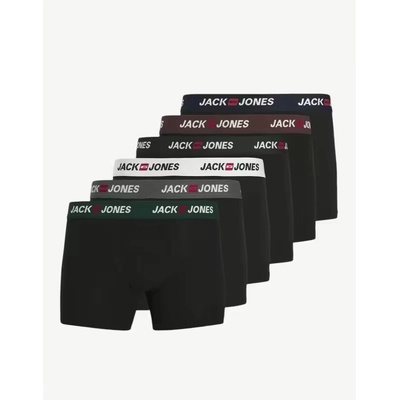Jack&jones Jaccorp Logo Boxer Briefs All Black 6 Pack