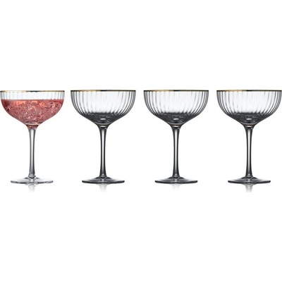 Lyngby Glas Koktejlová sklenice Palermo Gold 4 x 315 ml