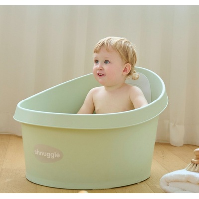 shnuggle - световно-награждавана бебешка вана с клапа 9+ месеца - Mint (STB-MNT-EUR)