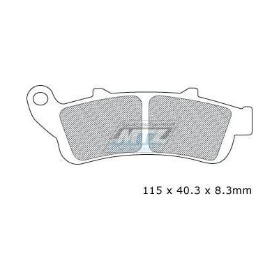 Destičky brzdové DP128-STA - směs Standard DP128-STA