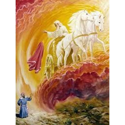 Пророк Илия и огнената колесница 40/50 см