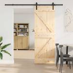 vidaXL Преплъзваща се врата NARVIK 70 x 210 см (213, 5 см) (3445209)