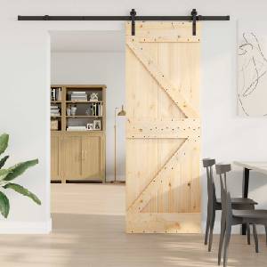 vidaXL Преплъзваща се врата NARVIK 70 x 210 см (213, 5 см) (3445209)