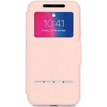 Pouzdro Moshi SenseCover iPhone X/XS - Luna růžové