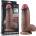 Lovetoy 9.5" Dual Layered Silicone Cock XXL Brown