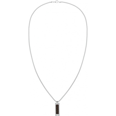 Tommy Hilfiger Originálny oceľový náhrdelník s koženým detailom 2790492