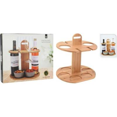 EXCELLENT HOUSEWARE Držák na lahve vína, sklenice a misky KO-170488200