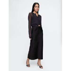 GAP Сатенена макси пола GAP GAP | Cheren | ЖЕНИ | XS - zoot - 122,83 лв