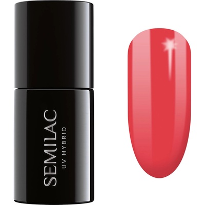Semilac Hybrid gelový lak na nehty 134 Red Carpet 7 ml