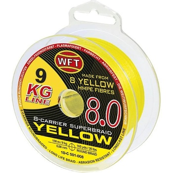 WFT šnúra KG 8.0 yellow 150m 0,14mm 19kg