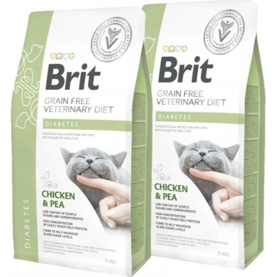 Brit Veterinary Diet Cat Grain Free Diabetes 2 x 5 kg