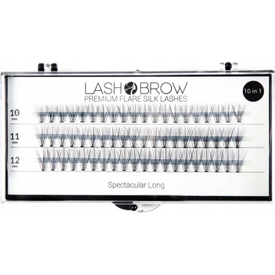 Lash Brown Premium Flare Silk Lashes Spectacular Long 60 ks