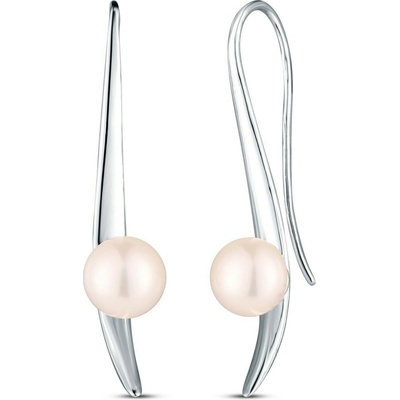 JwL Luxury Pearls Elegantné strieborné náušnice s perlami JL0857