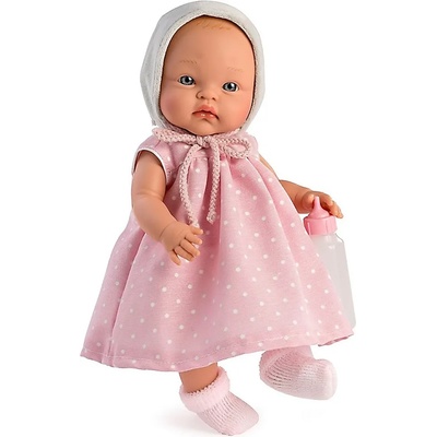 Кукла Asi Dolls - Бебе Алекс, с розова рокля на точки, 36 cm (526050)